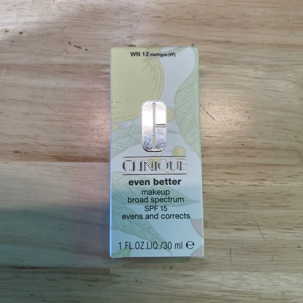 Clinique Even Better Makeup BS SPF 15 Foundation WN12 Meringue 1 Fl.Oz Correct